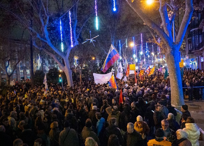 Foto: Protestas en París en respaldo a Venezuela /cortesía 