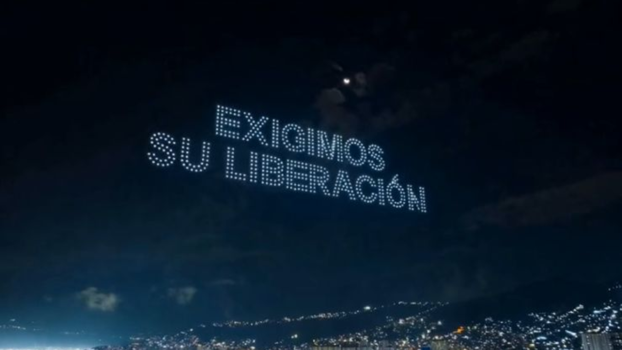 Foto:Drones y unidad nacional por la liberación de Maduro y Cilia Flores/Cortesía