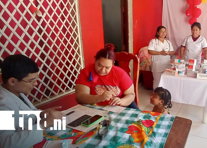 Foto: Barrio Laureano Mairena en Managua recibe jornada integral de salud / TN8
