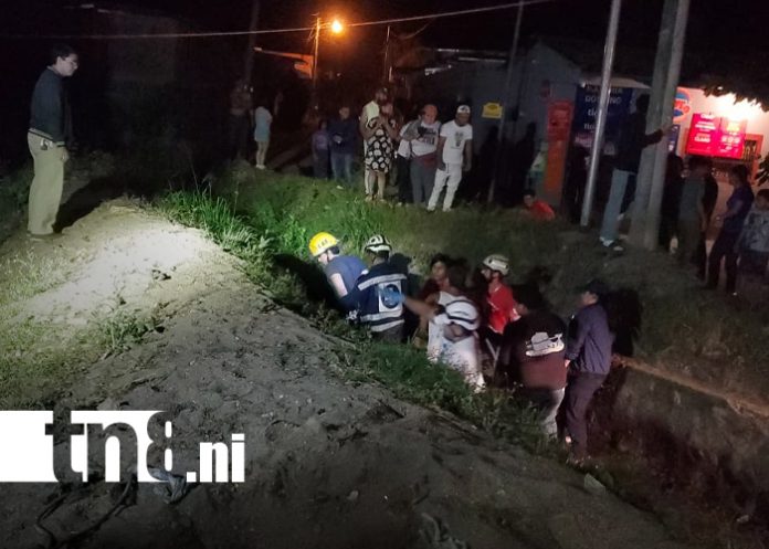 Foto: Motociclista en estado de ebriedad cae a un cauce en Estelí/TN8