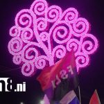 Foto: ENATREL ilumina Managua con el encendido del Árbol de la Vida y letras del FSLN/TN8
