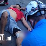 Foto: Accidente de tránsito deja un motociclista lesionado en la carretera vieja a León/TN8