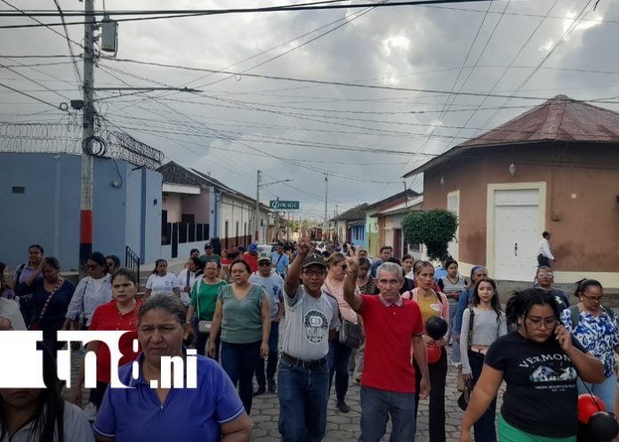 Foto: Nandaime marcha celebrando educación gratuita /TN8