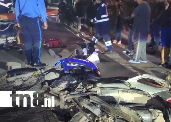 Foto: Motociclista resulta herido tras accidente en el barrio Panamá Soberana, Estelí/TN8