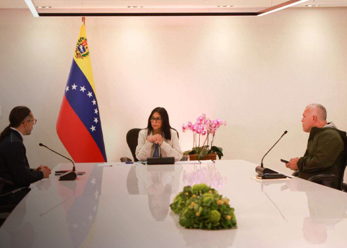 Foto: Delcy Rodríguez al pueblo de Venezuela /cortesía 
