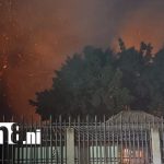 Foto: Incendio alarma a familias en colegio de Ciudad Sandino/TN8