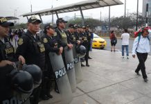 Foto: Paro expone la grave inseguridad en Lima, Perú /cortesía