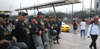 Foto: Paro expone la grave inseguridad en Lima, Perú /cortesía