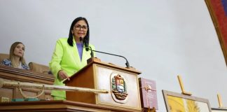 Foto: Delcy Rodríguez ante Venezuela /cortesía