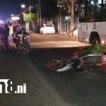 Foto: Imprudencia y colisión dejan dos personas gravemente lesionadas en Managua/TN8