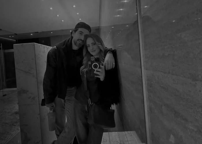 Foto: Erik Rubín y una posible novia /cortesía 