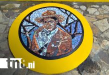 Foto: Tipitapa inaugura calle empedrada con murales en mosaico que fortalecen el turismo/TN8