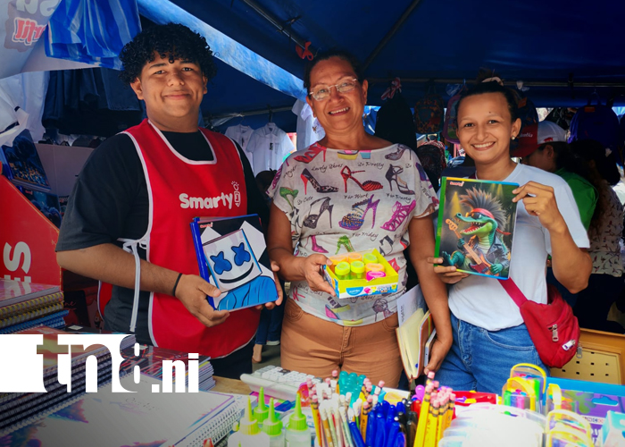 Foto: Comerciantes de Rivas registran alta demanda de útiles escolares previo al inicio de clases/TN8