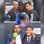 Foto: ¡Pol Deportes cumple su sueño! Messi le firma la camiseta y lo emociona hasta las lágrimas/Cortesía