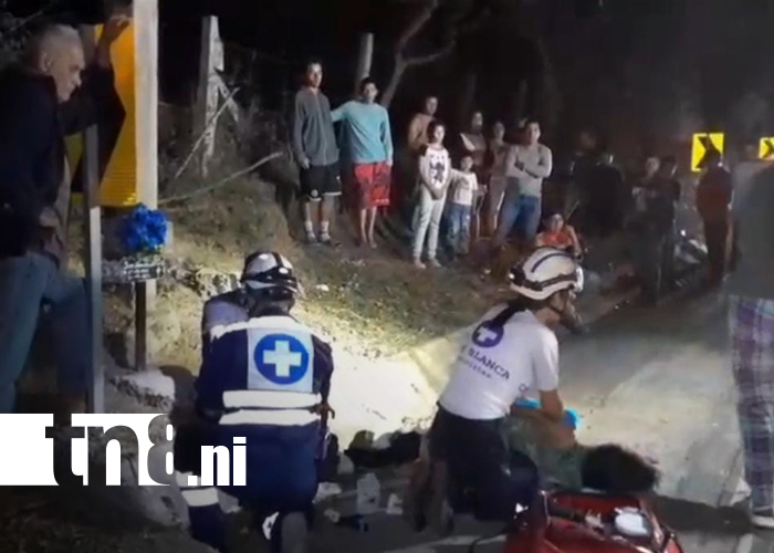 Foto: Accidente deja dos lesionados en motocicleta en Estelí/TN8