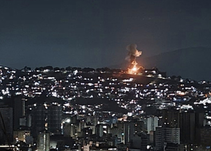 Foto: Fuertes detonaciones sacuden Caracas y otras zonas de Venezuela/Cortesía