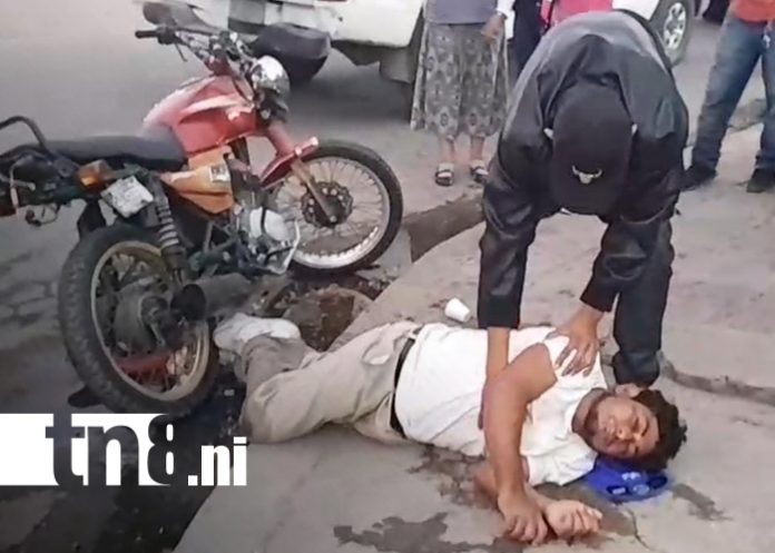 Foto: Motociclista gravemente lesionado tras accidente en Estelí/TN8