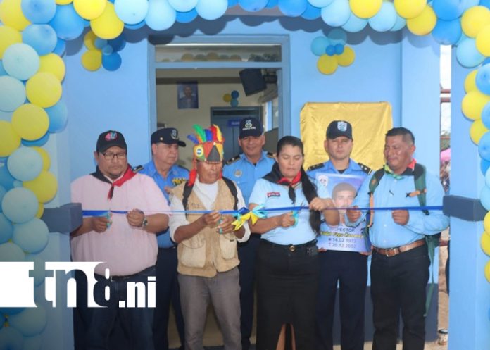 2 Foto: Inauguran moderna Unidad Policial en Musawas, capital de la Nación Mayangna/TN8