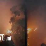 Foto: Incendio alarma a vecinos del puente San José en Chinandega/TN8