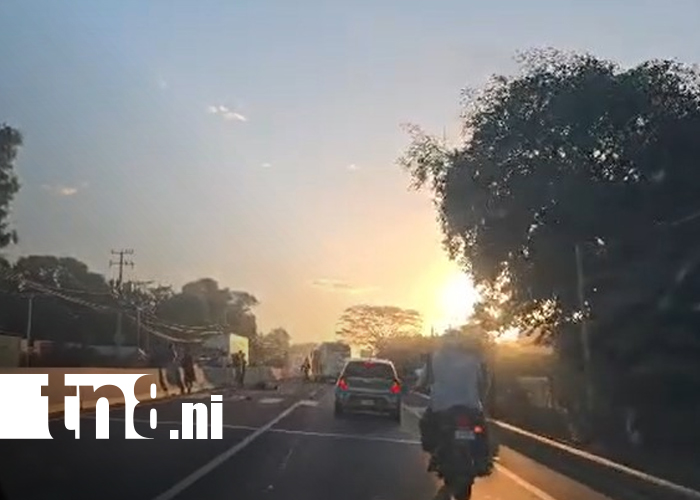 Foto: Accidente en Chinandega – Chichigalpa /TN8