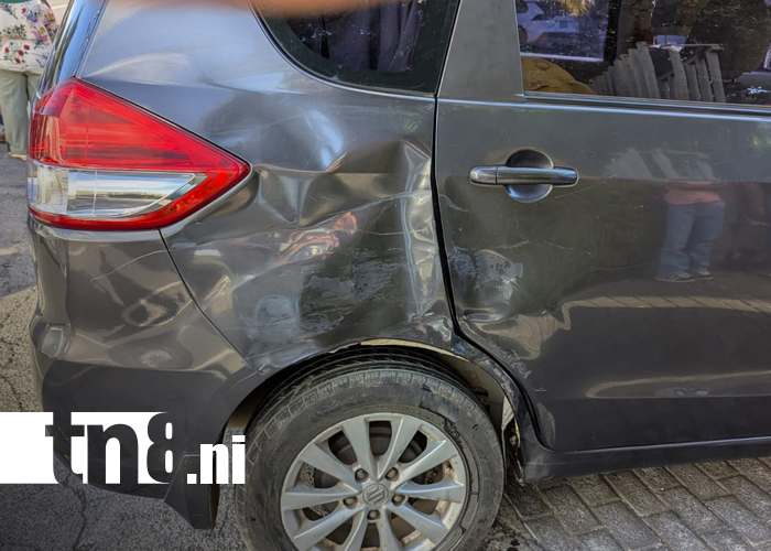 Foto: Giro indebido provoca accidente y deja dos lesionados en la carretera Sur, Managua/TN8