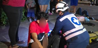 Foto: Dos jóvenes resultan lesionados tras choque entre motocicletas en San Judas, Managua/TN8