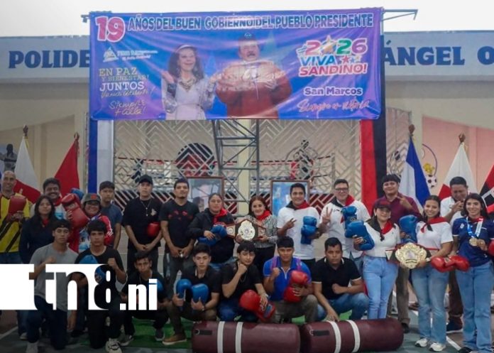 Foto: Familias de San Marcos, inauguran IV etapa del polideportivo Miguel Ángel Ortez/TN8