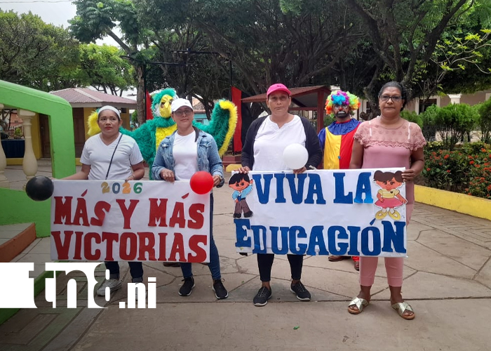 Foto: Nandaime marcha celebrando educación gratuita /TN8