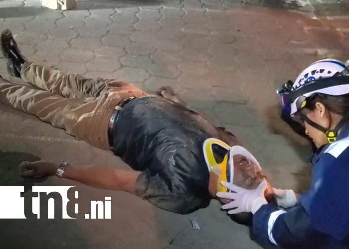 Foto: Motociclista resulta herido tras accidente en el barrio Panamá Soberana, Estelí/TN8