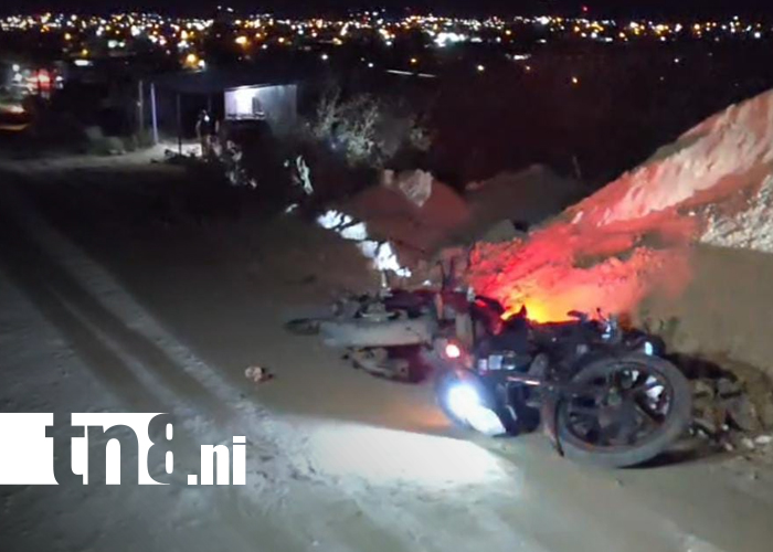 Foto: Motociclista ebrio provoca accidente en la peligrosa cuesta de La Gallina, en Estelí/TN8