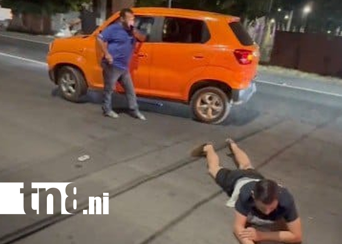 Foto: Imprudencia y colisión dejan dos personas gravemente lesionadas en Managua/TN8