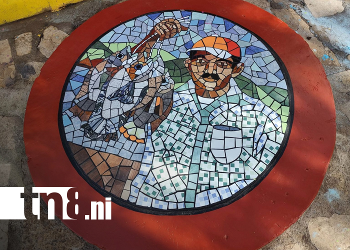 Foto: Tipitapa inaugura calle empedrada con murales en mosaico que fortalecen el turismo/TN8