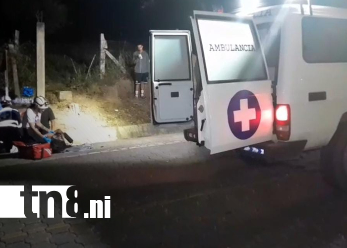 Foto: Accidente deja dos lesionados en motocicleta en Estelí/TN8