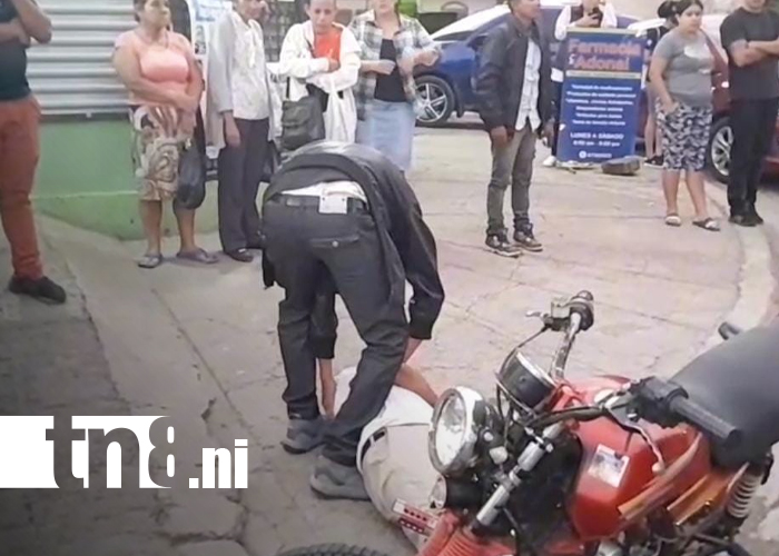 Foto: Motociclista gravemente lesionado tras accidente en Estelí/TN8