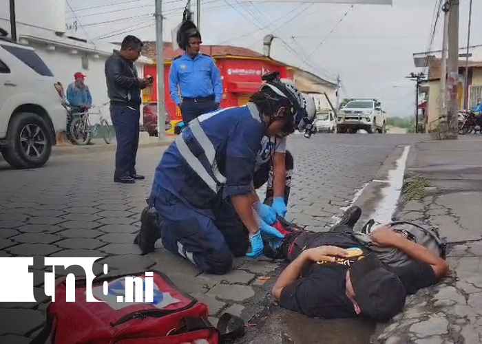 Foto:Imprudencia vial deja a peatón hospitalizado en Estelí/TN8.