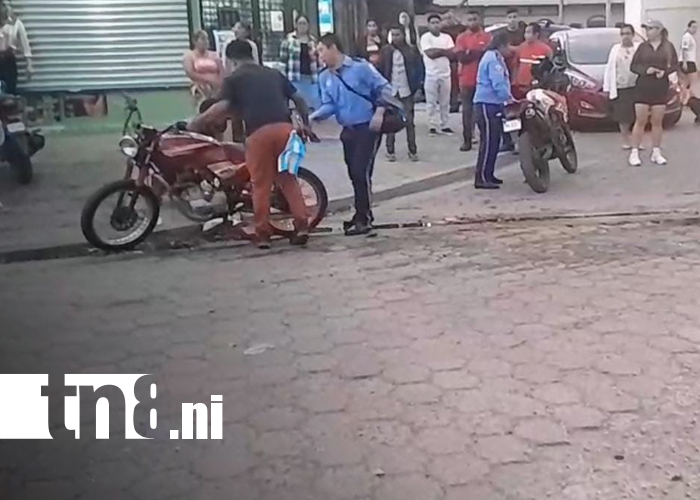 Foto: Motociclista gravemente lesionado tras accidente en Estelí/TN8