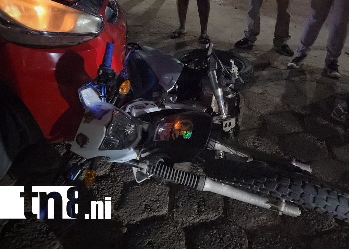 Foto: Accidente deja motociclista gravemente lesionado en Bilwi/TN8