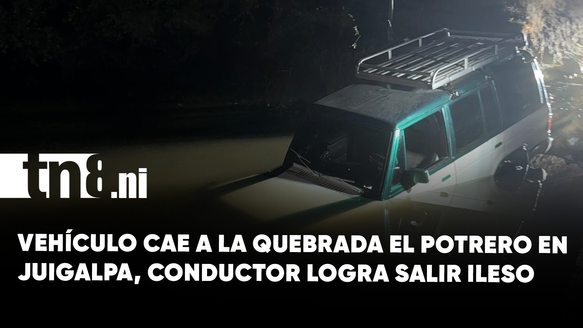Conductor pierde el control y su vehículo cae a la quebrada El Potrero ...