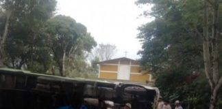 Foto: Jinotega: camión se vuelca en la cuesta de Wale y deja heridos / TN8