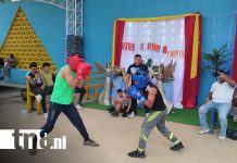 Foto:Jóvenes atletas honran al Santo de Esquipulas con exhibiciones deportivas en Siuna / TN8