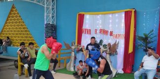 Foto:Jóvenes atletas honran al Santo de Esquipulas con exhibiciones deportivas en Siuna / TN8