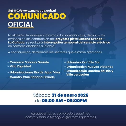 Foto: Comunicado Alcaldía de Managua