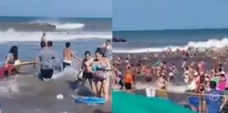 Foto: Ola gigante en Argentina deja 35 personas heridas /Cortesía