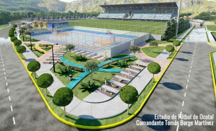 Foto: Diseño del nuevo estadio de fútbol en Ocotal