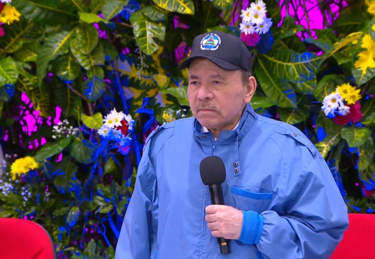 Foto: Comandante Daniel Ortega en acto de graduación de cadetes de la Policía Nacional 