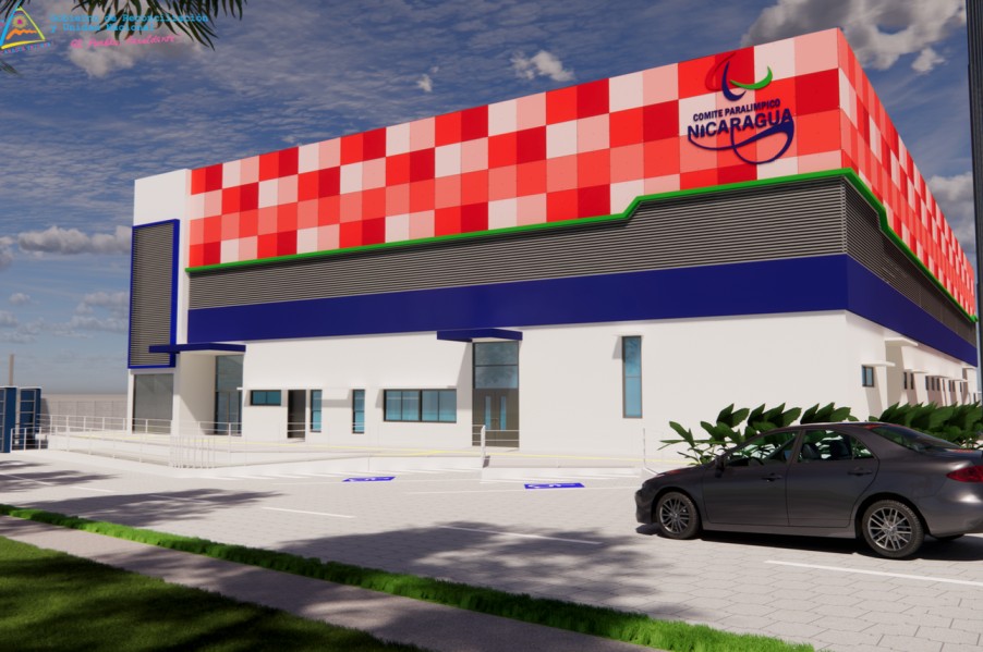 Foto: Proyecto del Gimnasio Multiuso para Atletas con Discapacidad en Managua
