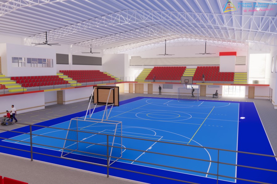 Foto: Proyecto del Gimnasio Multiuso para Atletas con Discapacidad en Managua 