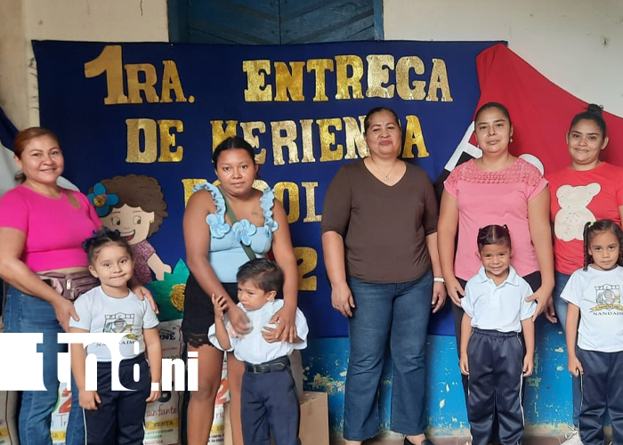 Foto: Niños y jóvenes de Nandaime reciben merienda escolar 2026 / TN8