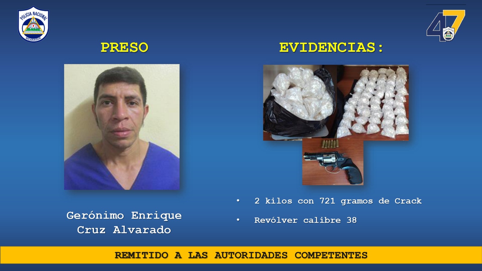 Foto: Incautación de bolsas de crack en Matagalpa / TN8