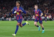Barcelona vence al Oviedo y recupera el liderato de la liga española barcelona, lamine, yamal,